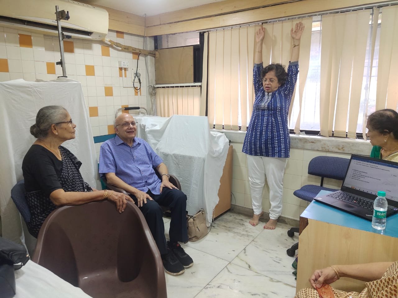 Physiotherapy programme for senior citizens conducted by Dr. Vimal Telang