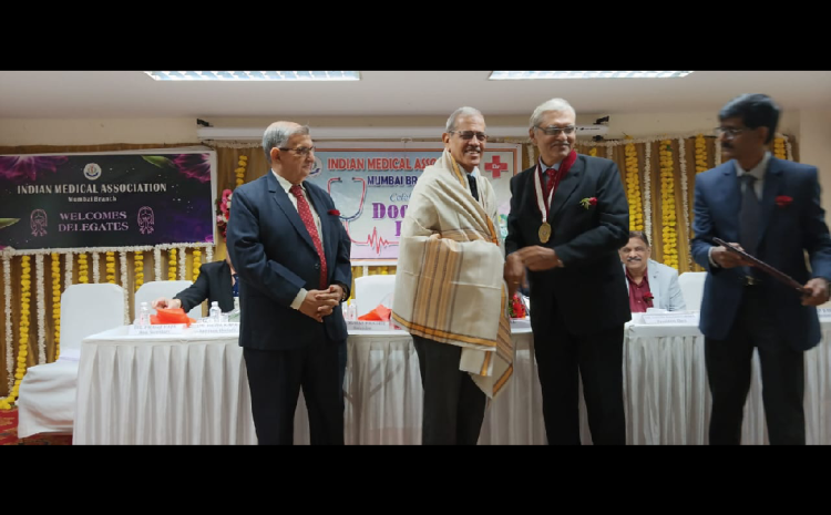  Distinguished Doctor Award for Dr. Suhas Prabhu by IMA, Mumbai