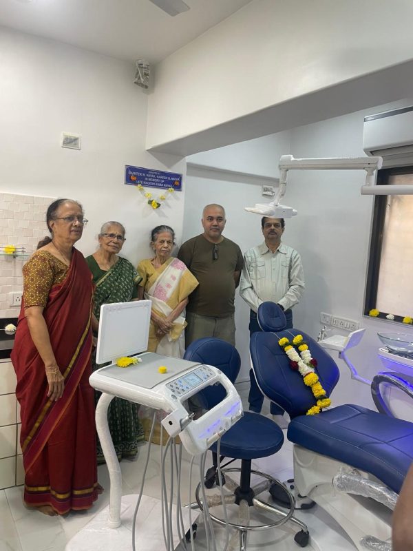 Inauguration of new Dental Chair at Dadar Centre by Smt. Shanteri Nagesh Nayak and her son Naresh Nayak - GSBS Medical Trust - Dadar - Mumbai