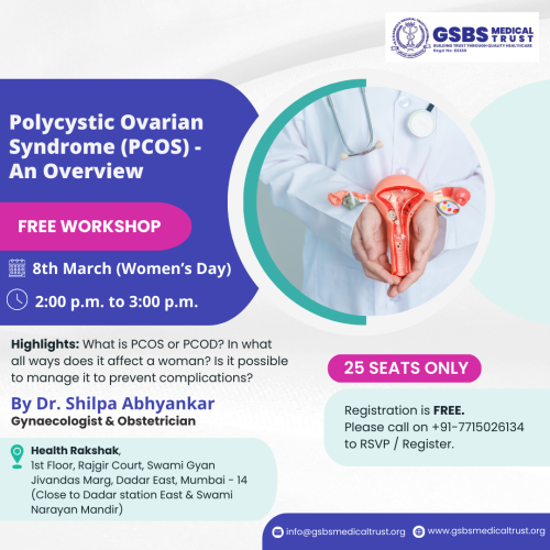 Free PCOS Workshop for Womens Day - GSBS Medical Trust